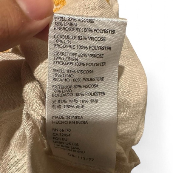 Urban Outfitters Babydoll Embroidered Floral Cami Top Small - Picture 9 of 10